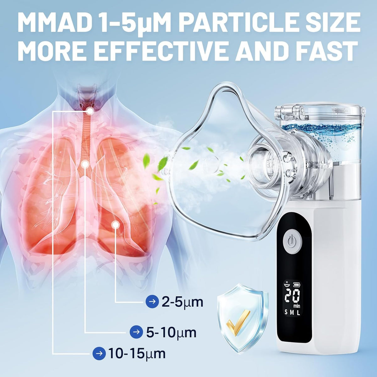 Nebulizador portátil para adultos y niños