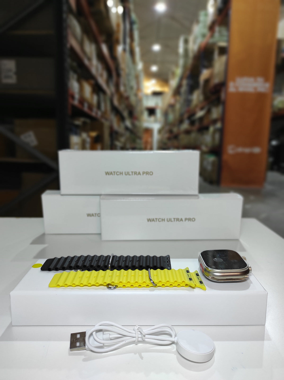 Smartwatch Ultra Pro con 2 correas ( negro + amarillo) - additional image 5