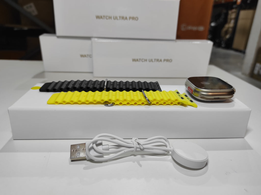 Smartwatch Ultra Pro con 2 correas ( negro + amarillo) - additional image 6