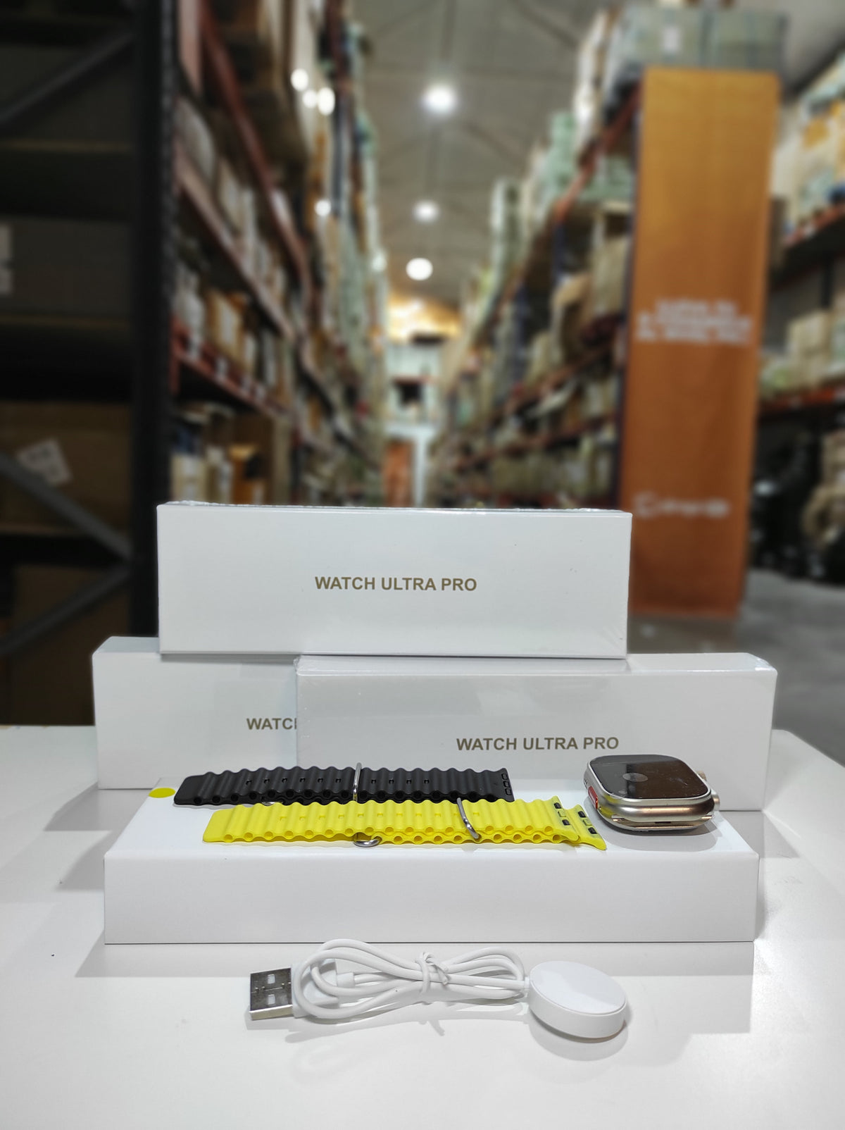 Smartwatch Ultra Pro con 2 correas ( negro + amarillo) - additional image 2